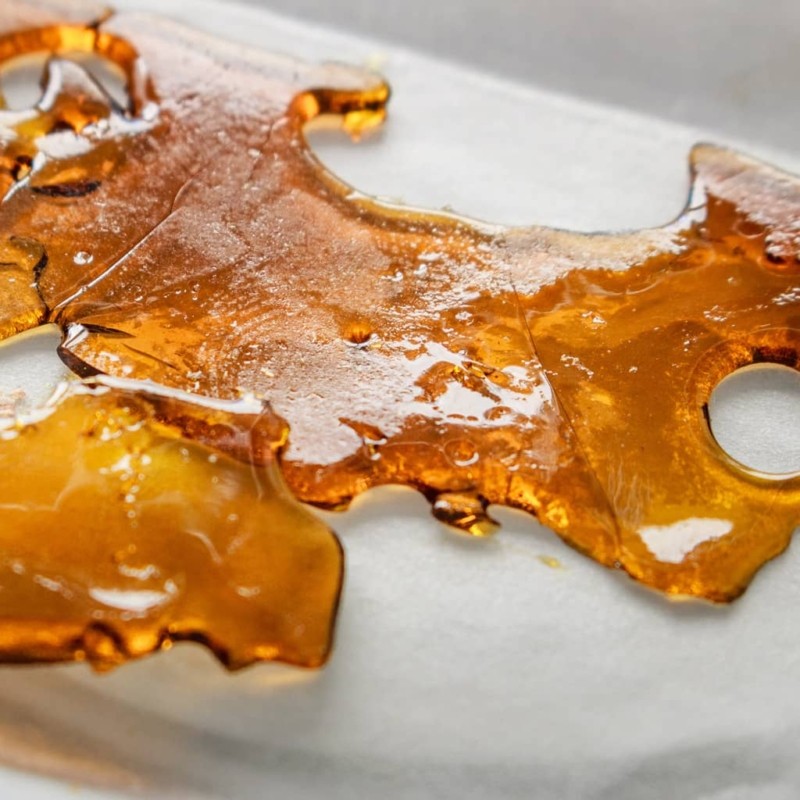 THC Cannabinoids Concentrated Extract Shatter Macro
