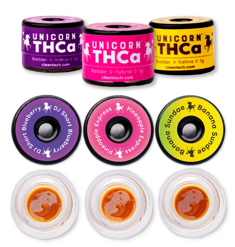 Unicorn Brand THCa pucks and badder